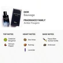 Dior Sauvage Eau De Toilette Mini For Men, 0.34 Oz / 10ml Splash Cologne - Citrus & Wood Fragrance With Bergamot & Amberwood - Travel Size - 水果&柑橘香調 - 查看 5