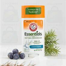 Arm & Hammer Essentials Juniper Berry Natural Stick Deodorant Aluminum-Free & 24H Odor 2.5 Oz Pack Of 10 - 多樣化香型 - 查看 9