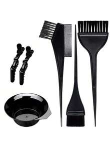 12pcs/Set Reusable Silicone Hair Dyeing Cap, Hair Salon Dyeing Tool - Multicolor - View 6