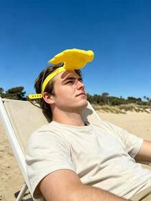 1pc Creative Palm-Shaped Sun Visor Hat, Funny Hand Headband, Summer Outdoor UV Protection Novelty Cap - Multicolor - View 5