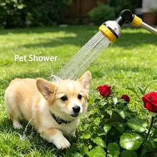 Cần tưới vườn 17,5 inch có điều khiển bằng ngón tay cái, 8 chế độ phun, cần tưới vườn nhẹ | Đầu phun cho cây treo và bụi cây, lau cửa sổ, tắm thú cưng | Phù hợp với ống tưới vườn 3/4 inch - Xem 6