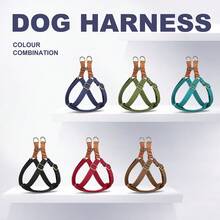 1 chiếc đai ngực bằng nylon màu xanh dương có thể điều chỉnh, phù hợp cho chó nhỏ và vừa. - màu nâu - Xem 4