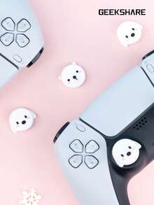 GeekShare 4pcs Cute Dog & Bear Design Silicone Thumb Grip Joystick Caps For Nintendo Switch Joycon - Dog & Bear - View 10