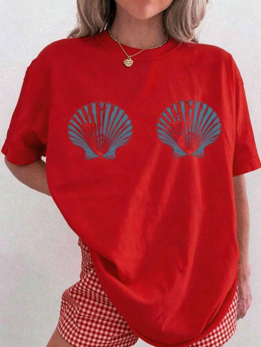 1pcs Custom Mermaid Bachelorette Shirt Last Toast On The Coast Bachelorette Coastal Bachelorette Bikinis And Martinis Last Splash,Plus-Size Fashion T-Shirt - 紅色1 - 查看 1