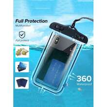 8/6/5/4/3/2/1pc Waterproof Bag, Universal Waterproof Phone Pouch, Air Cushion Waterproof Phone Case, Underwater Waterproof Phone Bag, Beach Waterproof Phone Dry Bag, Suitable For Smartphones, Christmas, Halloween Gifts, Home, Room, Birthday, New Year, Accessories, Friends, Fun Gifts, Summer, Beach - Multicolor - View 8
