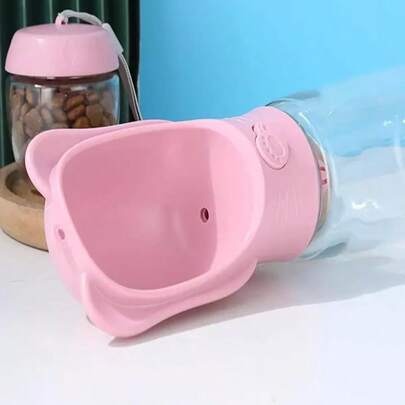 Dog Water Bottle Pet Dispenser With Removable Food Container Leak-Proof Lock, Suitable For Hiking And Travel