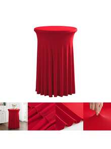 1 chiếc khăn trải bàn tròn bằng spandex co giãn cao, kiểu dáng hiện đại tối giản cao cấp, thích hợp cho các cuộc họp kinh doanh, đám cưới, tiệc tùng và các dịp khác. - Nhiều màu - Xem 11