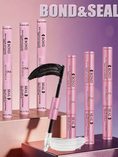 1/3/6pcs Eyelash Glue, 2-In-1 Eyelash Adhesive And Sealant, 5ml Durable Strong Eyelash Cluster Glue, Suitable For DIY False Eyelash Extension
