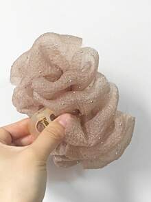 1个米色星空泡泡蓬松发爪夹，适合女性日常佩戴、服装搭配和摄影 - 淡紫色 - 查看 6