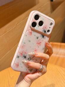 1pc Resin Floral Pattern Phone Case, Fits 17 Pro Max, 16 Pro Max, 15 Pro Max, 14 Pro Max, Stylish And Creative Resin Phone Cover, Compatible With IPhone 11/12/13/14/15/16 Pro Max Plus, Elegant Design Suitable For Both Men And Women - Multicolor - View 2