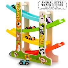 Children's Wooden Logical Thinking Track Glider Game, Baby Intellectual Development Interesting Hands-On Toy - Multicolor - View 19