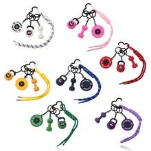 Móc khóa hình tạ sáng tạo, móc khóa chủ đề thể dục, mặt dây chuyền túi dệt, quà tặng trang sức thời trang cho bạn bè - Nhiều màu - Xem 2
