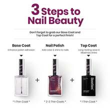Beetles 1Pcs 15ml Nail Polish  - Burgundy Red Wine Dreamscape Glitter Nail Polish Fast Drying & Long Lasting Nail Lacquer Art Effect For Nail DIY Salon At Home Gifts For Women - Giấc Mơ Rượu Vang - Xem 6