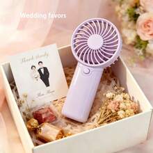 1个迷你便携风扇，轻巧手持风扇，适用于办公室、户外、旅行和露营 - 随时随地保持凉爽（不含电池，发货时不含电池），母亲节礼物 - 彩色 - 查看 14