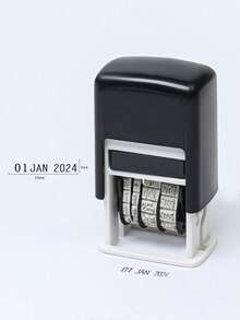 Numeric/English Time Stamp, Manual Year Month Date Date Seal, File Stamping, Expiration Date Stamp, Date Stamp, Red Black Blue Handheld Date Stamp - English Date - View 13