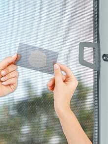 1 Roll Waterproof Self-Adhesive Mesh Window Repair Tape, Insect Proof Net Hole Repair, Dorm Door/Curtain Mesh Window Repair Strong Adhesive, Suitable For Fabric, Anti-Tear And Insect Proof Mesh Repair - A - View 10