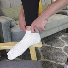 Sock Snob Sock Snob - Men's 100% Cotton Ankle Socks | Breathable No Show Soft Invisible Trainer Socks - White - View 2