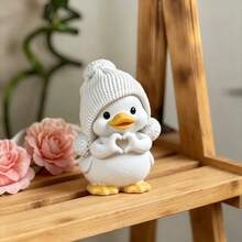 1PC Love Duck Silicone Mold, Easy Demolding & High Flexibility & 3D Clear Detail Epoxy Resin Mold For DIY Handmade Crafts, Home Decor, Gift Making, Suitable For Craft Lovers, DIY Makers & Home Decoration Enthusiasts - 1pc Heart-shaped Duck Silicone Mold - View 6