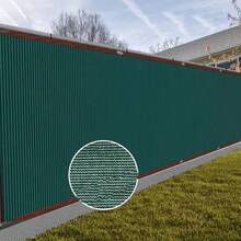 1pc Heavy Duty Green PE Privacy Screen Fence, Garden Privacy Weatherproof Shade Netting, Suitable For Garden, Patio, Backyard - Indoor & Outdoor Use, No Electricity Needed, Hanging Style Enhances Yard Aesthetics, 90% Shading Reusable Privacy Fence Cover - High Quality PE Vinyl Material With Metal Grommets And 6-Line Reinforced Edges, Dark Green Suitable For Patio Trellis, Outdoor Fencing - 1PC - View 7