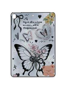 1 chiếc ốp lưng bảo vệ máy tính bảng màu đen mờ, chống sốc toàn thân bằng silicon mềm, thiết kế nữ tính nhẹ nhàng theo phong cách Ins, tương thích với iPad. - màu đen - Xem 35