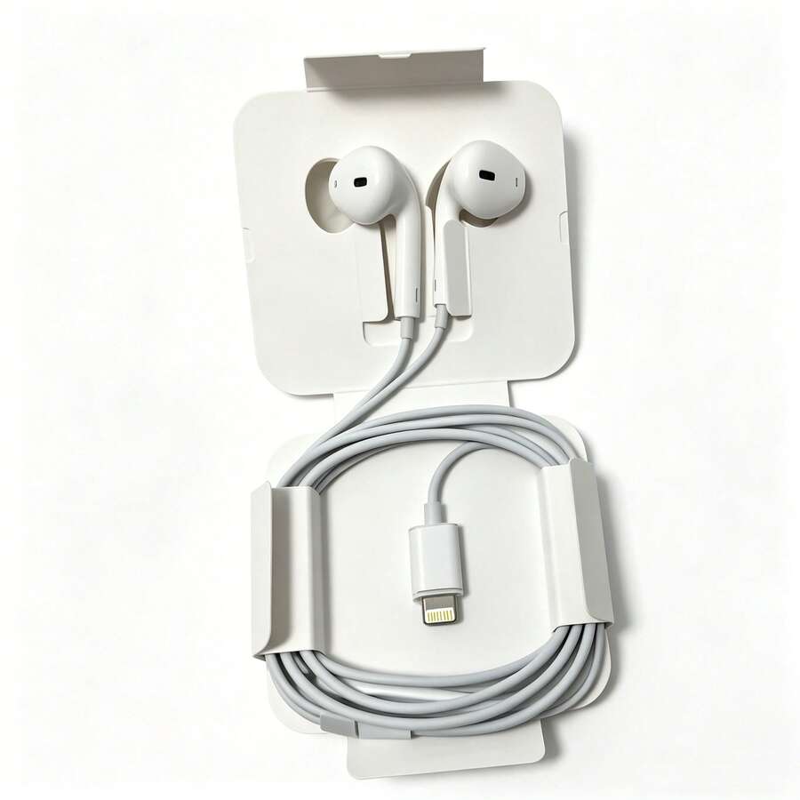 有线耳机，兼容 15/14/13/11/12 Pro Max Plus/X，入耳式 Lightning/Type-C 有线耳机配件，优质音质 - 查看 1