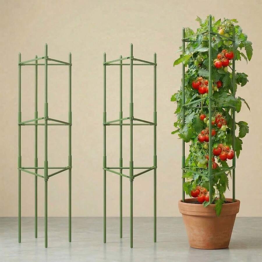 1pc Tomato Support Cage, Vegetable Support Rack, Suitable For Climbing Plants, Vegetables, Flowers, Fruits And Vines