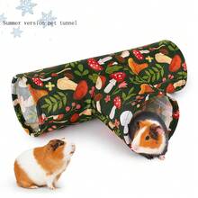Guinea Pig Tunnel 3 Way Washable Hideout Foldable Rabbit Tunnel Guinea Pig Toys For Bunny Hamster Ferret Guinea Pig Accessories - View 9