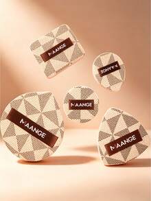 MAANGE 4/5pcs Triangle Makeup Sponges, Wet Type, Soft & Skin-Friendly, Portable, Ideal Cosmetic Tool For Travel - Multicolor - View 3