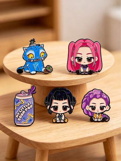 Broche de dibujos animados, insignia de metal estilo coreano para bolsos y accesorios de ropa