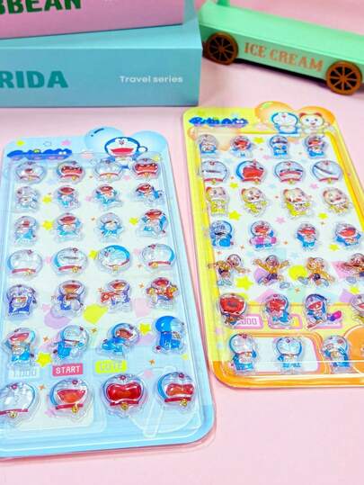 1 miếng dán hoạt hình, miếng dán nổi 3D hình pha lê, miếng dán hình giọt nước lấp lánh dễ thương, miếng dán trang trí tự làm, miếng dán hoạt hình dễ thương tự làm, miếng dán trang trí sáng tạo, trang trí không khí tiệc tùng, trang trí tiệc hoàn hảo, trang trí phòng hoàn hảo