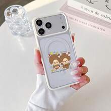 マグネット式黄ばみ防止 | 高級感あふれる2in1アクリルマグネット式スマホケース！スタイリッシュで手触りも良く、実用的な保護機能とマグネット式・耐衝撃設計を融合させた、高級感あふれるケースです。 双子キャラクターケース  11  17e 手机壳  17e 手机壳 家族、恋人、友人、そして子供たちへのプレゼントに最適です。  17e/17 Pro Max/12 Pro/11 Pro/16/12/ 13 pro/15 Plus/15/Apple  Air/15 Pro/17/16 Pro/17 Pro/14 Plus/12 Pro Max/16 Plus/14 Pro Max/14/13/16e/16 Pro Max/11 Pro Max/15 Pro Max/14 Pro/13 Pro Max - ホワイト - チェックする 6