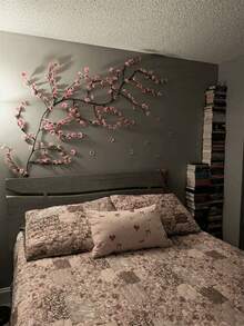 1pc Cherry Blossom Tree With Lights, 8 Flashing Modes, Suitable For Indoor/Outdoor Use In Spring/Summer, Applicable For Wedding Decor, Party Atmosphere, Valentine's Day, Christmas, Birthday, Graduation Ceremony And Plus Size - Multicolor - View 9