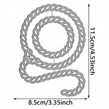 1pc Knot Frame Metal Cutting Die, Suitable For DIY Scrapbooking, Greeting Cards And Paper Craft, Metal Cutting Mold - LG26-7906 - View 5