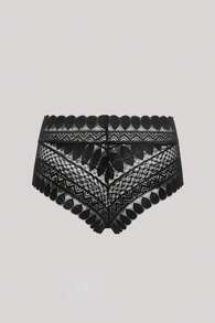 Hourtrue Women's Plain Lace Triangle Underwear Lingerie - Black - View 2