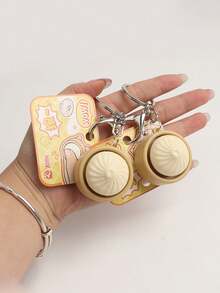 1/2 chiếc móc khóa hình chú Tiểu Long Bao mô phỏng, móc khóa nhạc nhỏ, móc khóa giảm căng thẳng, móc khóa túi xách, quà tặng Ngày của Cha, Lễ Tạ ơn, Ngày Nhà giáo, quà tặng mùa tựu trường. - A - Xem 8