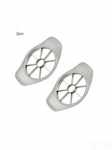 2件套不锈钢苹果切片器，厨房水果去核器，创意水果切碎器，分割器，削皮器，去核器，多功能水果切割工具，可重复使用的厨房水果切割工具 - 彩色 - 查看 10