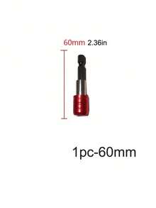 Set 3 buah Pemegang Mata Bor Magnetik Hitam, Panjang 60mm, 100mm, 150mm dengan Tangkai Heksagonal 1/4", Cocok untuk Mata Obeng, Mur, Mata Bor, dan Soket - Adaptor Mata Bor Ekstensi Mudah untuk Pekerjaan yang Efisien, Peralatan Pria - Hitam - View 19