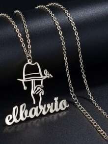 Customized Name Necklace With Hat Design - Personalized Jewelry, Suitable For Daily Wear And Party Accessories, Elegant Gift - Multicolor - View 4