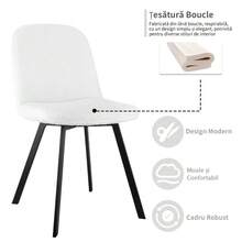 Dining Chairs - White - View 2