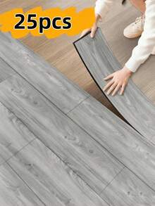 1 Roll Large Size (300cm X 40cm) Thick Self-Adhesive XPE Vinyl Flooring, Suitable For DIY Home Decoration, Peelable Wood-Look Flooring, Scratch-Resistant, Easy To Clean, Removable And Reusable - 25 Panels (covering 1.5 Square Meters / 16.15 Square Feet) - View 11