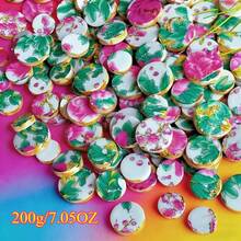 100g/200g Floral Pattern Ceramic Mosaic Tiles, Underglaze Multicolor Mixed Size Mosaic Circles, Suitable For Arts & Crafts, DIY Projects, Living Room, Kitchen, Bathroom, Home Decor, Creative Wall And Floor Decoration, DIY Craft Material - CSDXY - View 9