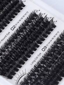 608/544 Pcs Bulu Mata Palsu Individual D-Curl, Kapasitas Besar, Berbagai Gaya Tercampur dalam Satu Kotak, Buku Bulu Mata Tahan Lama, Mudah Dibawa, Kit Bulu Mata Alami dan Tahan Lama, Cocok untuk Pemakaian Sehari-hari, Pernikahan, Pesta - MultiWarna - View 11