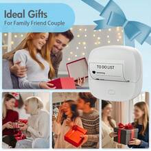 ORICO-B23+1 Roll 56mm White Continuous Label Paper, Label Maker With Tape, 2-Inch Portable Thermal Label Paper, Mini Label Printer, Paper Size: 2.2 Inch, Wireless Connection, Ink-Free Printing, Multiple Template Fonts & Icons, Customizable Labels For Home, School - White - View 11