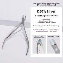 BAOSHIMAN Professional Callus Remover, Stainless Steel Callus Trimmer, Callus Removal Nipper With Sharp Blades, Manicure Tool, Dual Spring Design, For Nail And Foot Care (Silver, Gold) - Multicolor - View 7