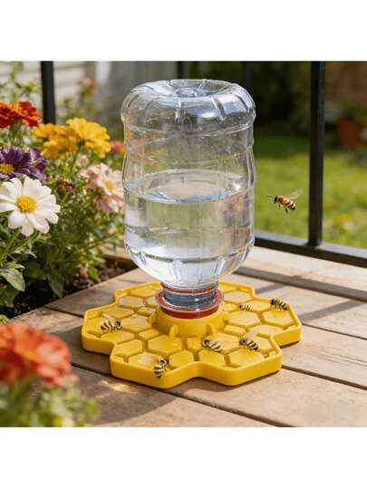 Honeycomb Bee Watering Tool, Bee Feeder For Garden And Patio With Resting Place, Bee And Butterfly Waterer