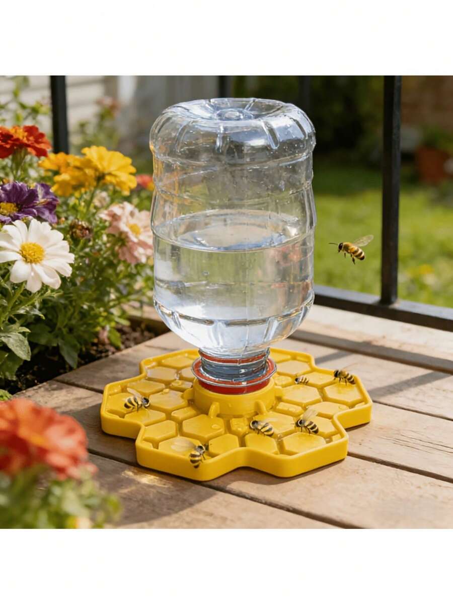 Honeycomb Bee Watering Tool, Bee Feeder For Garden And Patio With Resting Place, Bee And Butterfly Waterer