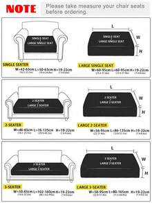 1pc Minimalist Modern Solid Color Milk Silk Elastic Sofa Cushion Cover, Suitable For All Seasons - Coffee Brown - View 4