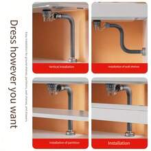 水槽排水塞、水槽排水塞、水槽排水过滤器、吸盘式防臭翻盖按压式一体式排水套装 - 陶瓷款 - 查看 6