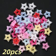 20颗21x22毫米透明亚克力星形珠子 – 粉彩色和荧光色混合，非常适合DIY钢笔、剪贴簿、珠宝制作、钥匙扣和创意工艺品 - 顏色隨機 - 查看 9
