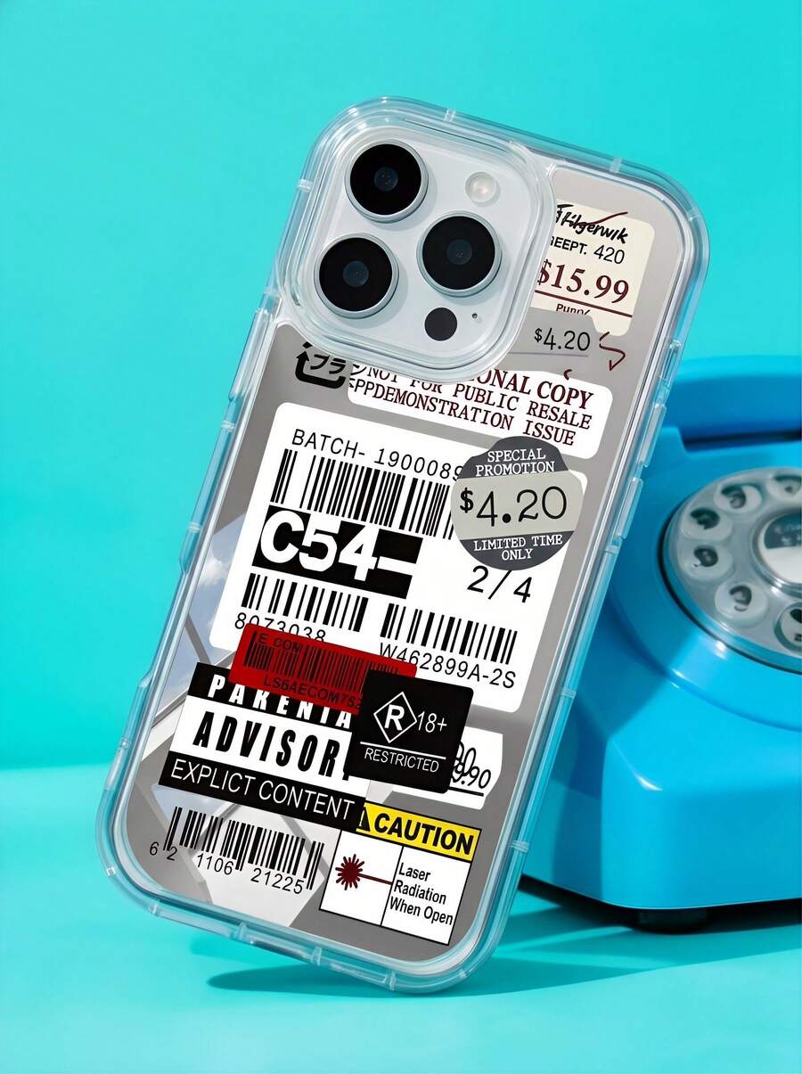 ShellaStory Casing Ponsel Premium Anti Guncangan dengan Cermin Rias, 1 buah, Label C54, Casing Keras PC 1,5mm, Perlindungan Penuh 2-in-1, Airbag Anti Jatuh, Lubang Presisi, Ring Kamera, Kompatibel dengan 17/17 Pro/Air/17 Pro Max/16 Pro Max/15 Plus/14/13/12/11/16E, Hadiah untuk Pria/Wanita/Teman/Pacar, Hadiah Ulang Tahun Musim Semi - cermin - View 1